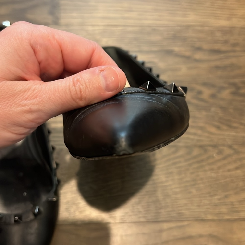 VALENTINO Rock Stud Flat “Noir” 38 EUC - Picture 6 of 7